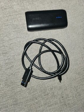 Anker 5,000mAh (5K) Power Bank, 12W, USB-C + USB-A Ports
